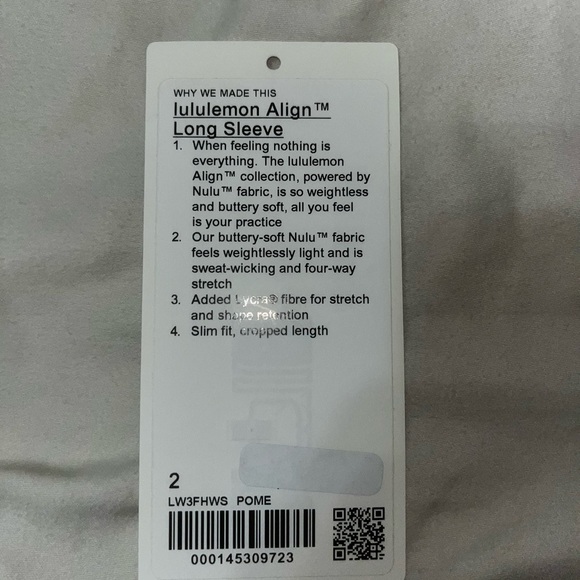 lululemon align long sleeve - Picture 3 of 3